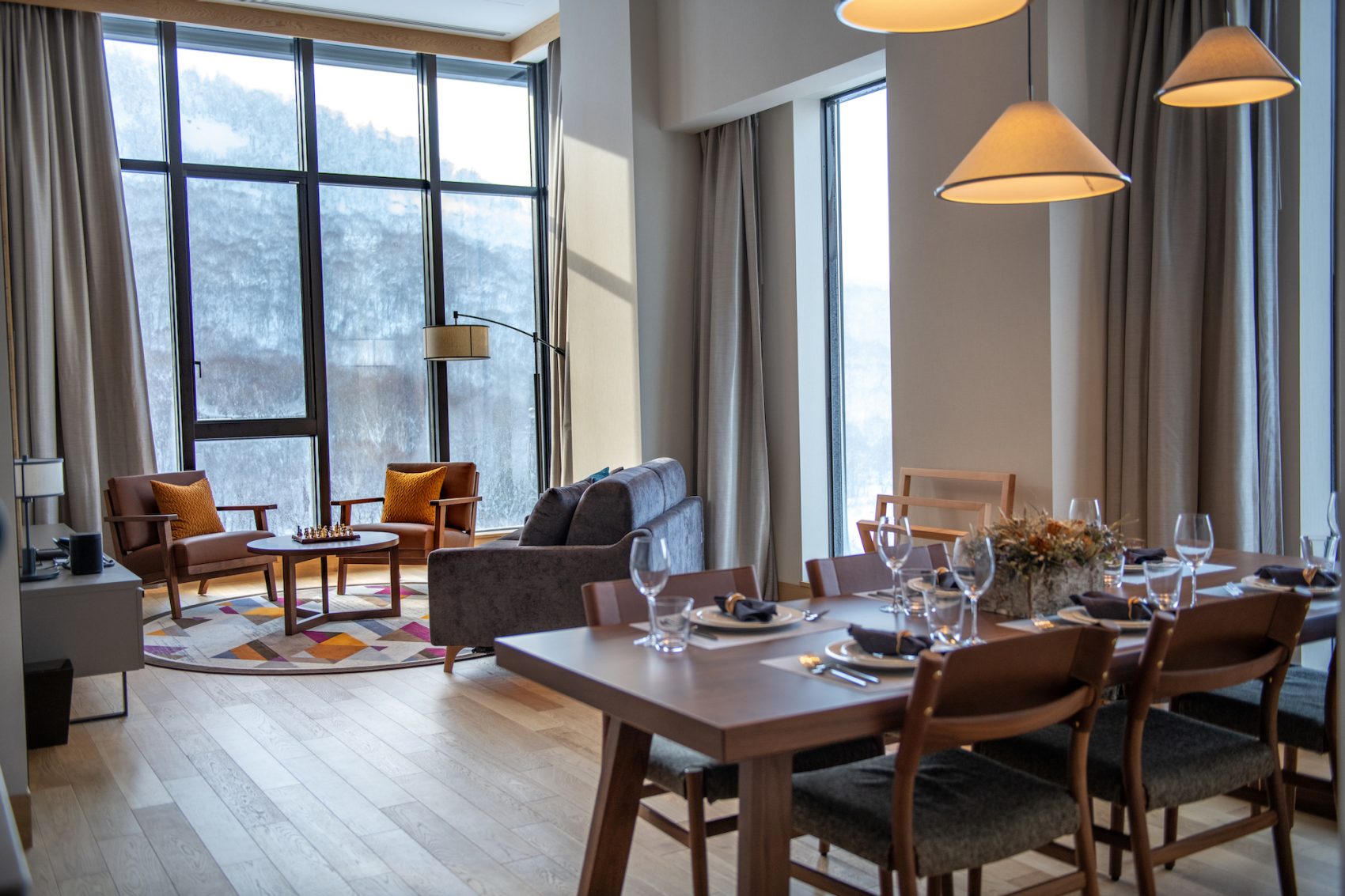 Hotel suite of the Yu Kiroro Ski Resort
